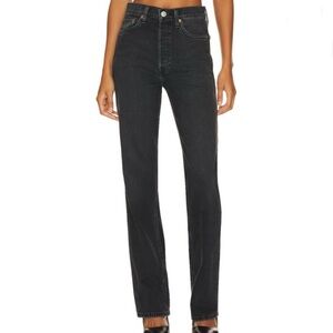 RE/DONE 90's High Rise Loose Black Noir Op 27